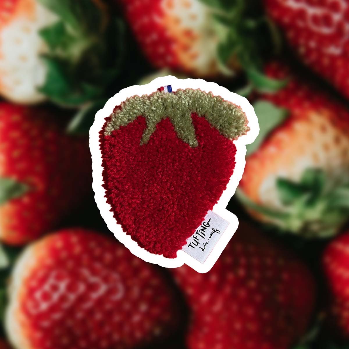 tapis tufting foodies fruit fraise