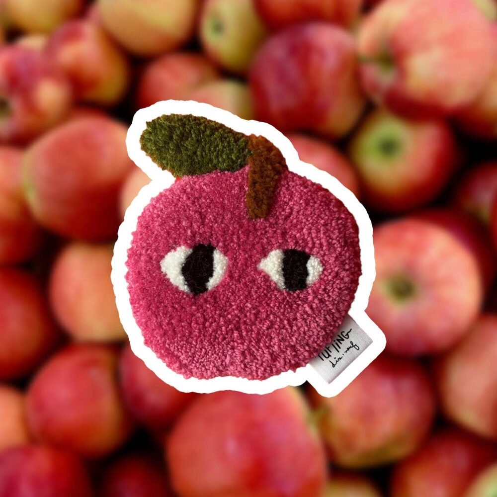 tapis tufting foodies pomme