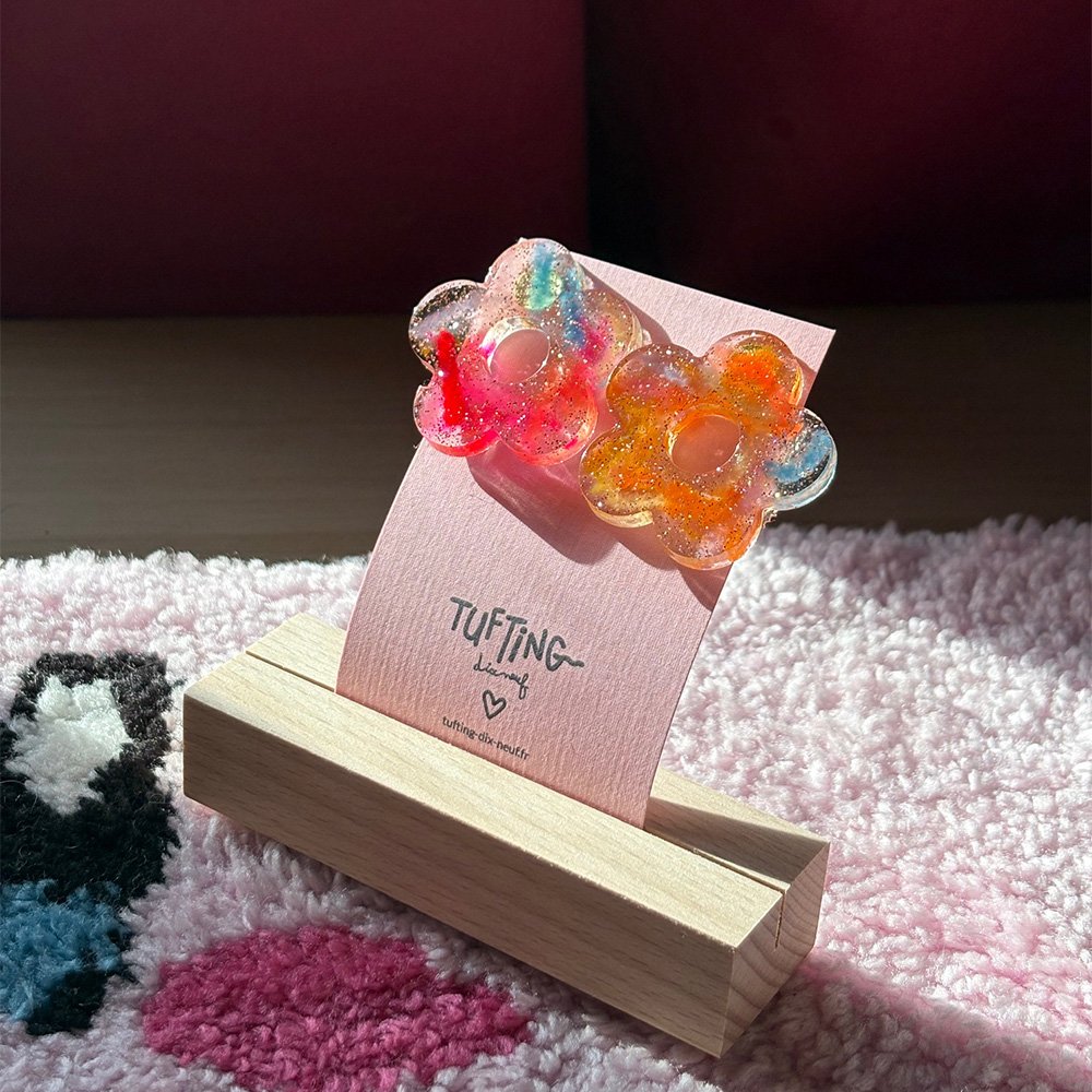 BOUCLES D'OREILLES FLEUR